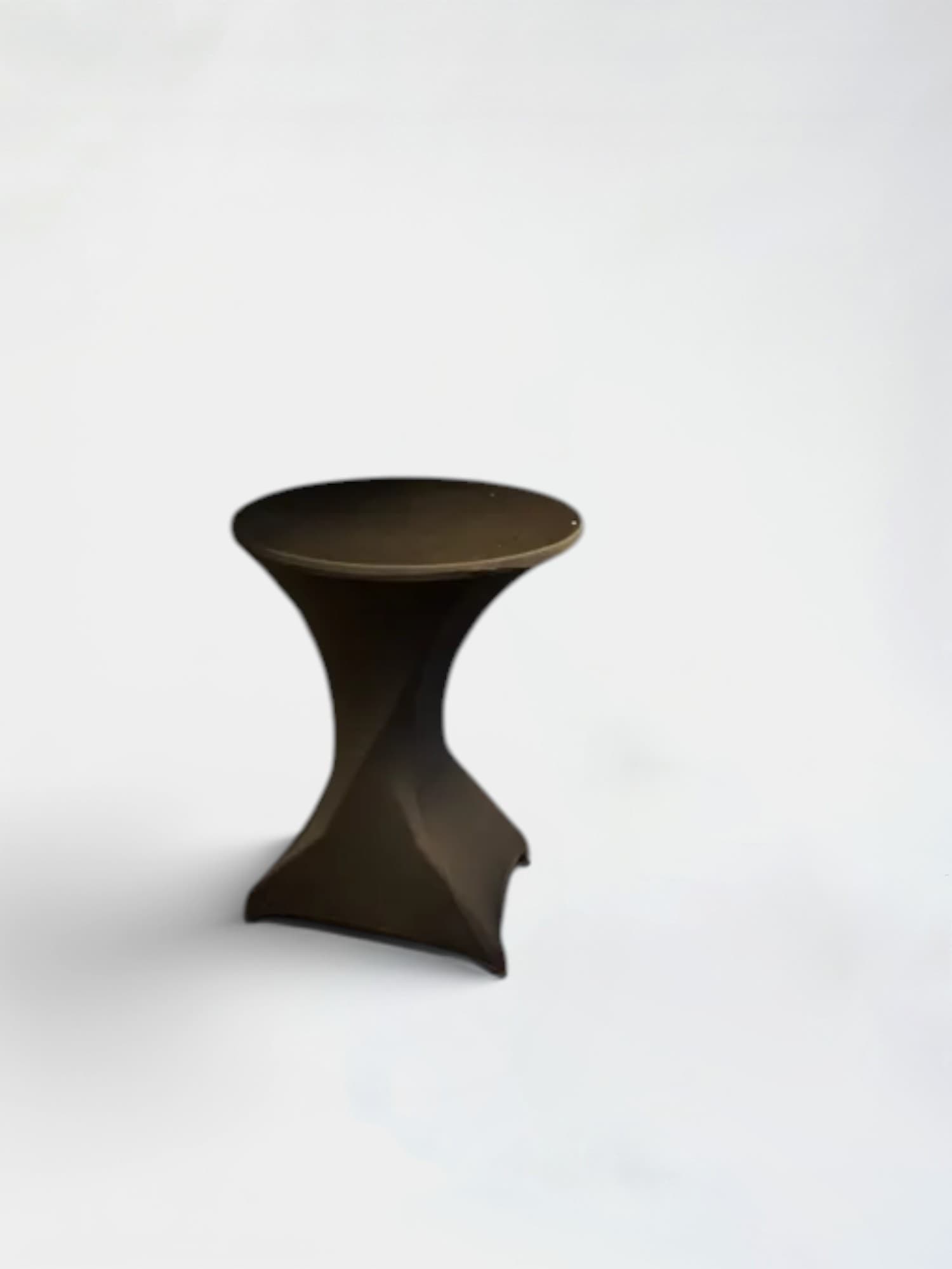 Table Haute en Tissu Noir 60cm