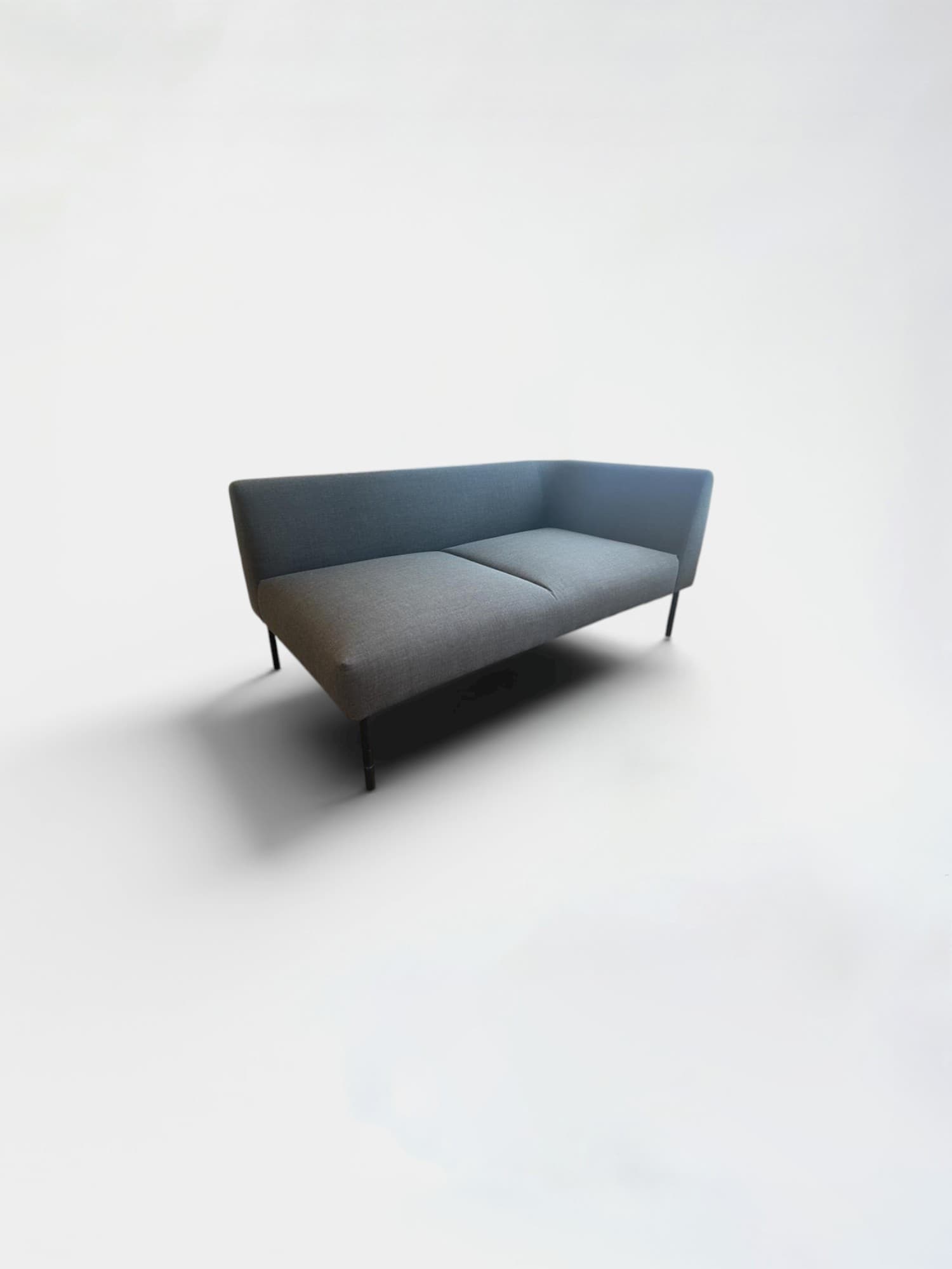 Martela Dark Gray Fabric Couch
