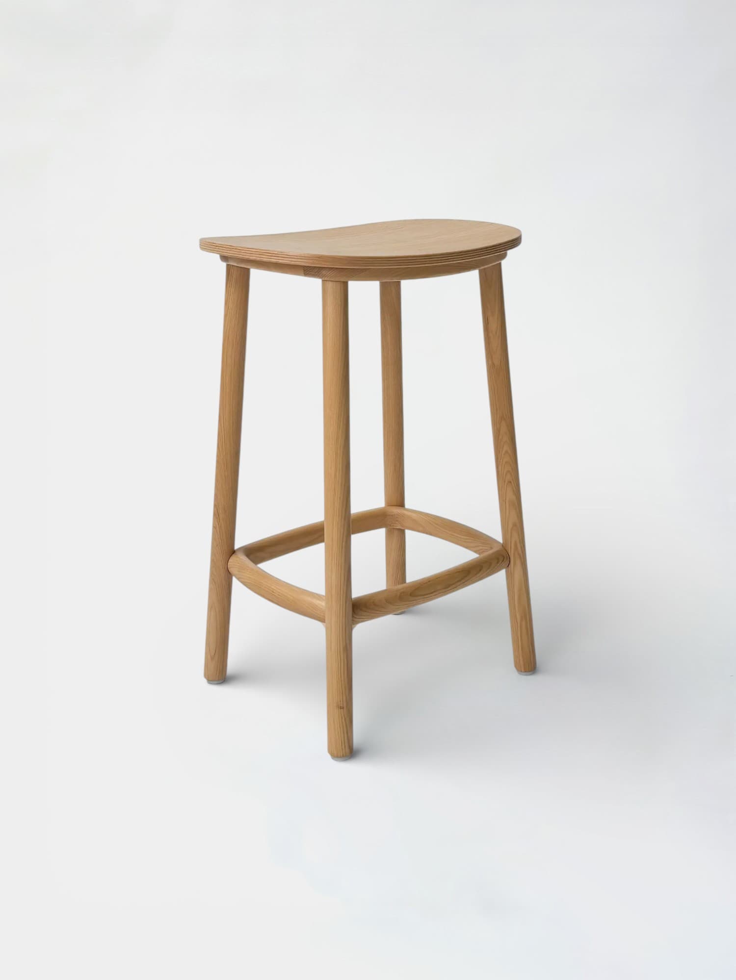 Tabouret CRUSO en chêne naturel - 65cm