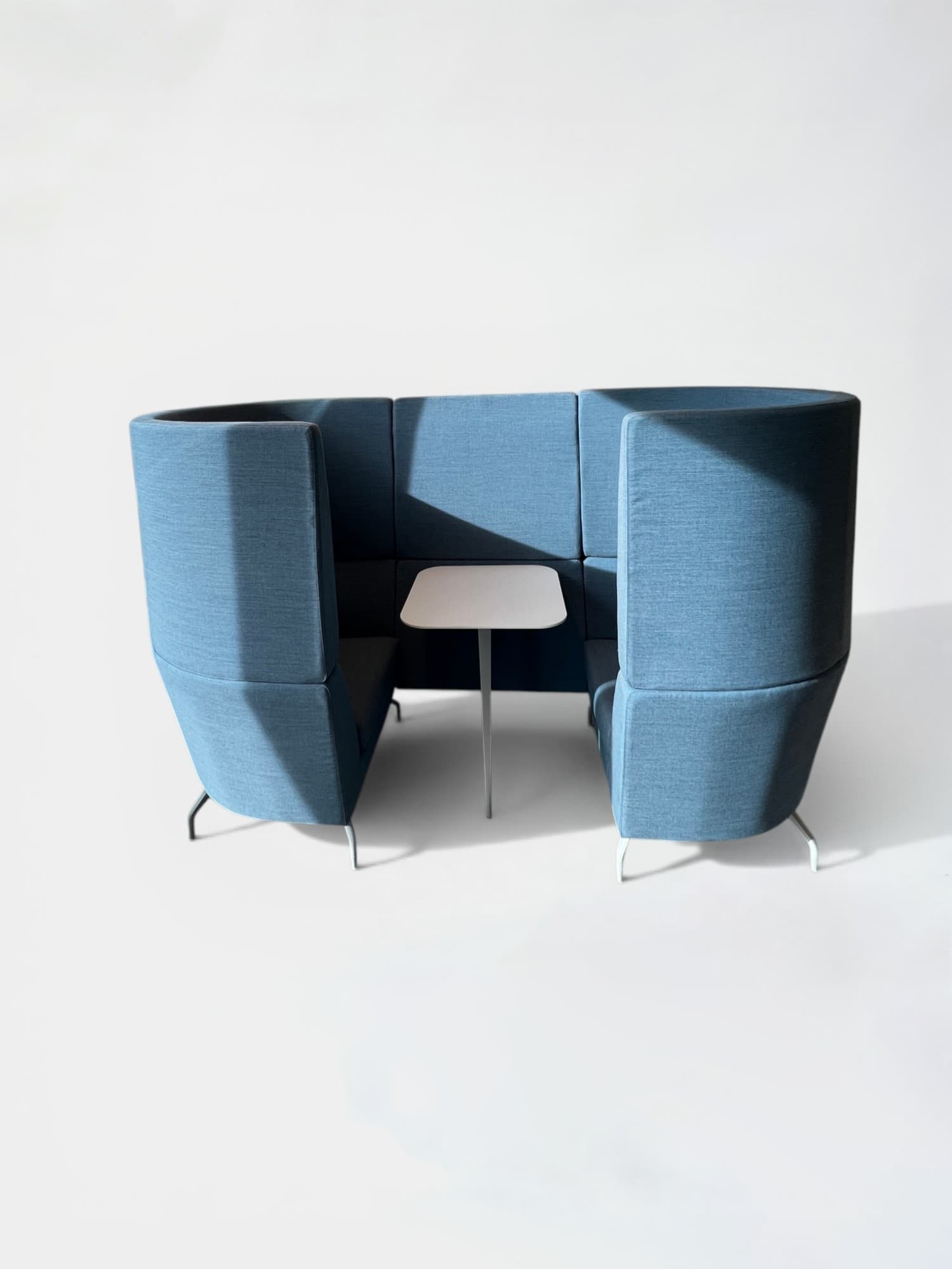 Orangebox Blue Fabric Couch/Alcove